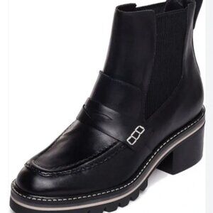 Anthropologie Bernardo Black Somers Leather Boot - Women's 6.5 M -Never Worn